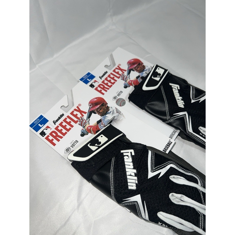 Lot 2 pair New Franklin Freeflex Youth L large baseball batting gloves